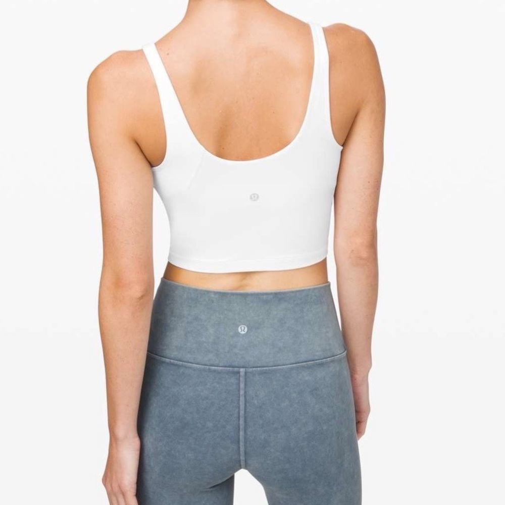 lululemon athletica White V-Neck Cropped Tank - Picture 3 of 7
